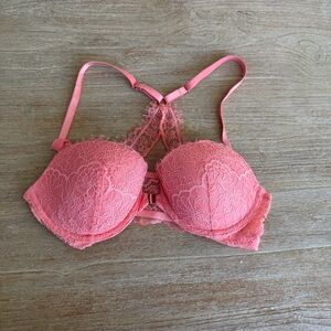 NWOT Victoria’s Secret 34 C Pink Lace Racerback Bra